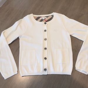 Burberry girls cardigan